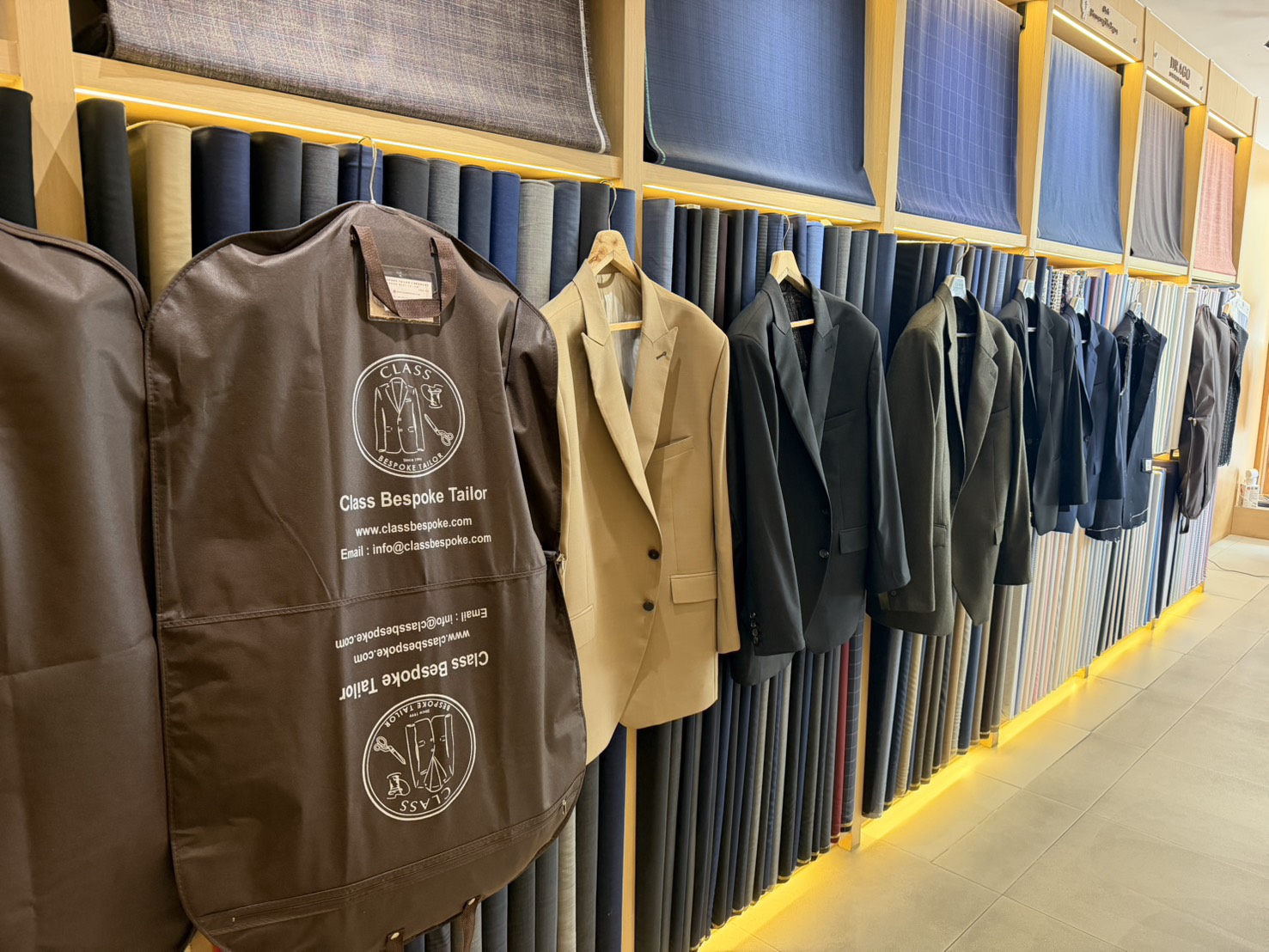 Bespoke tailoring and client fitting in Bangkok Thailand